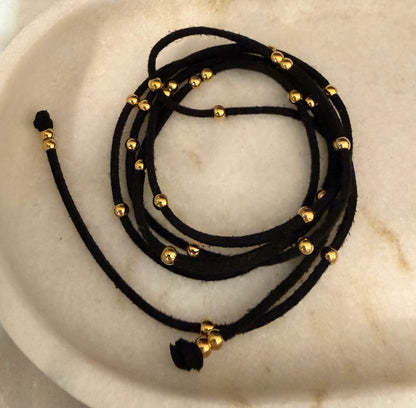 NAVAJO Choker Suede/GOLD
