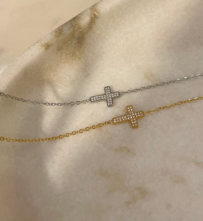Bracciale Croce zirconata
