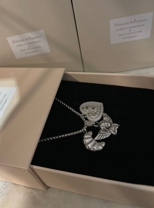 Collana Angioletto Multicharms