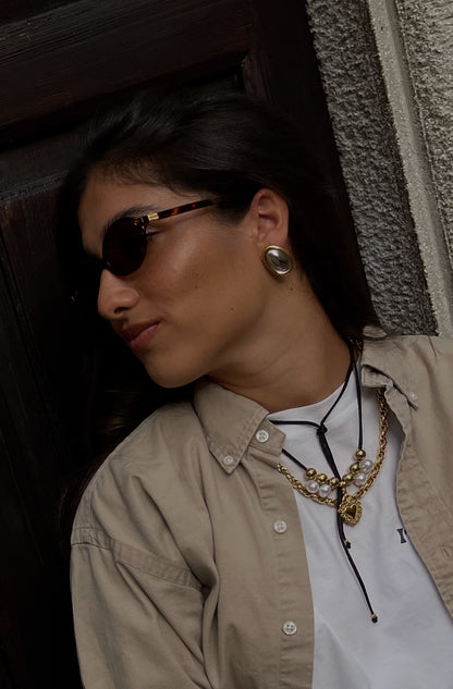 Choker Cuore sacro perle
