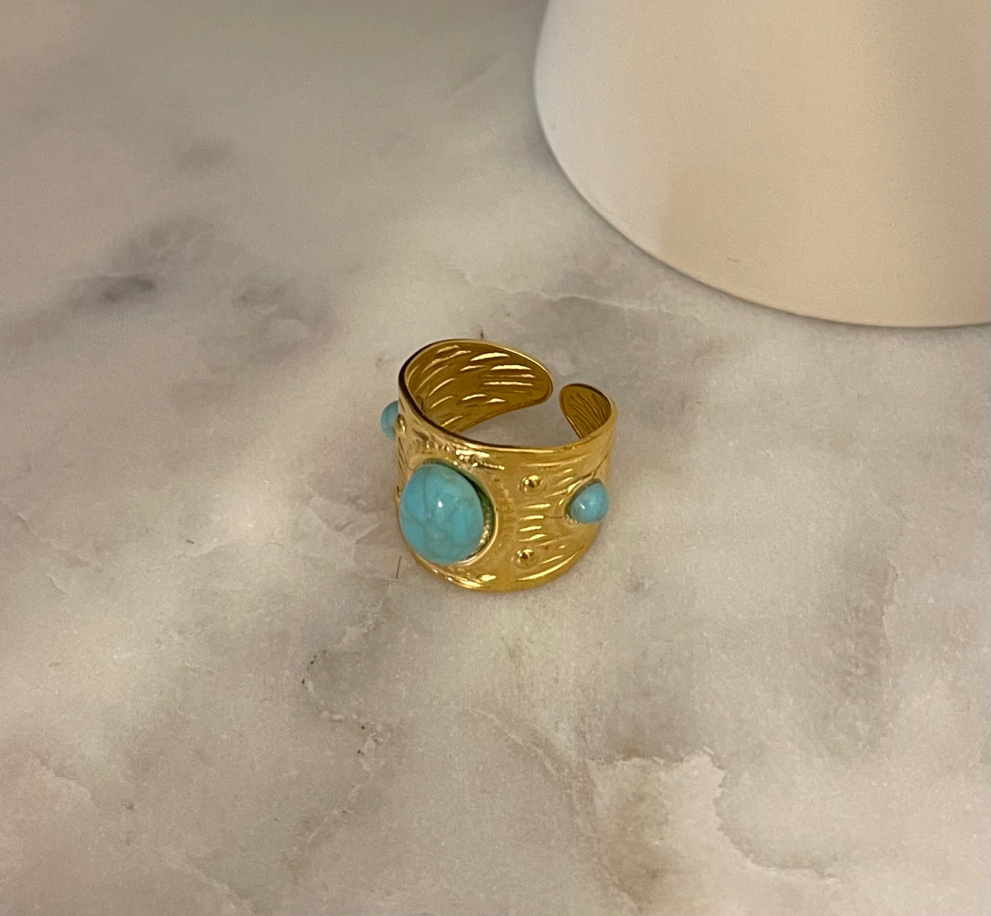 Anello pietre Turchesi
