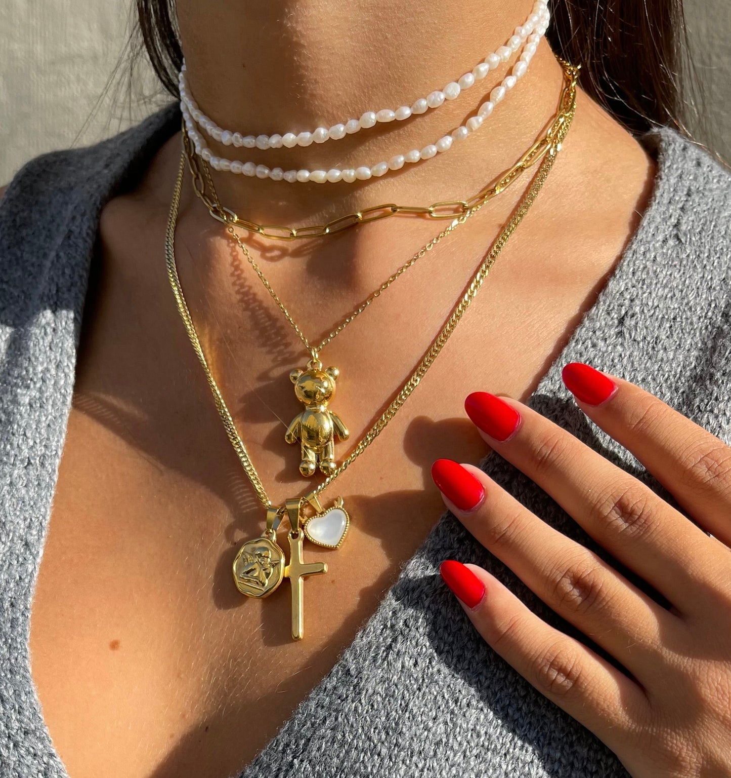 Collana Perle Chicchi di riso