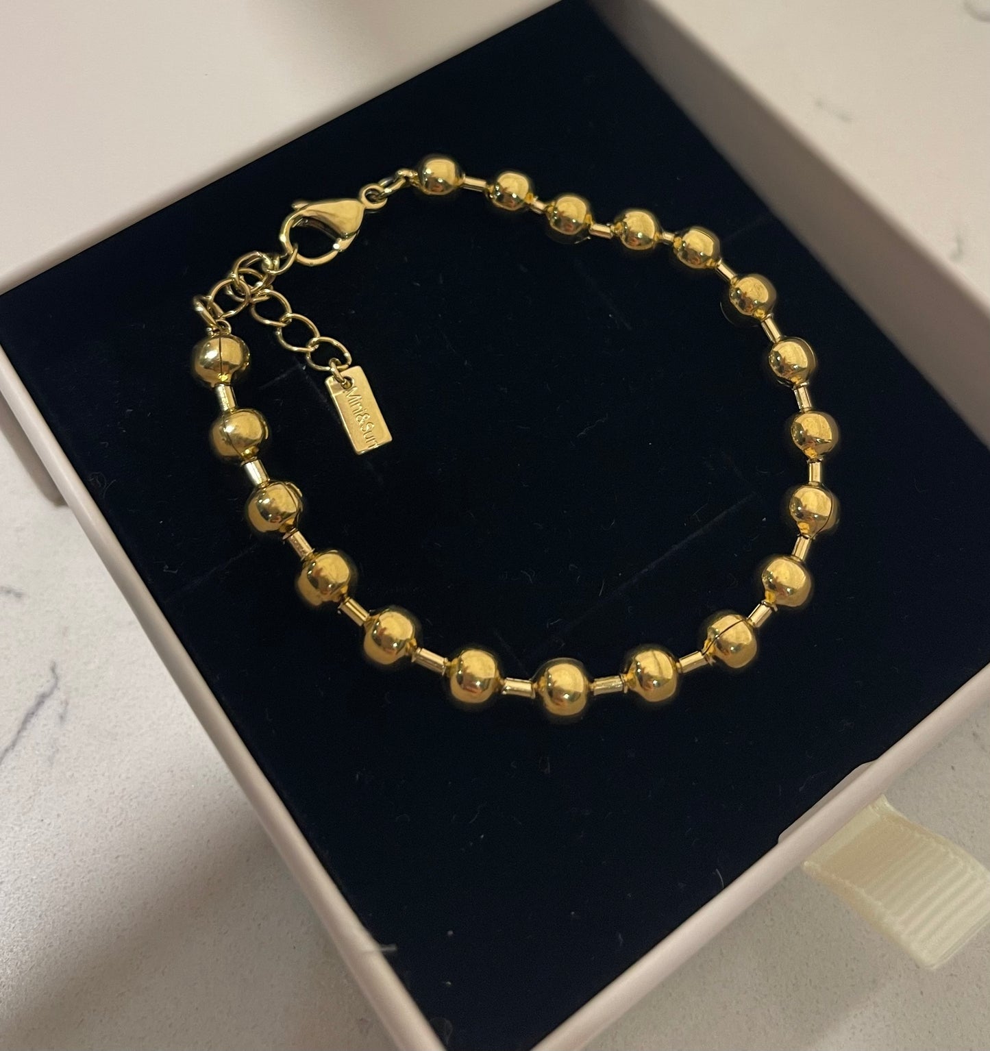 Bracciale sfere Gold