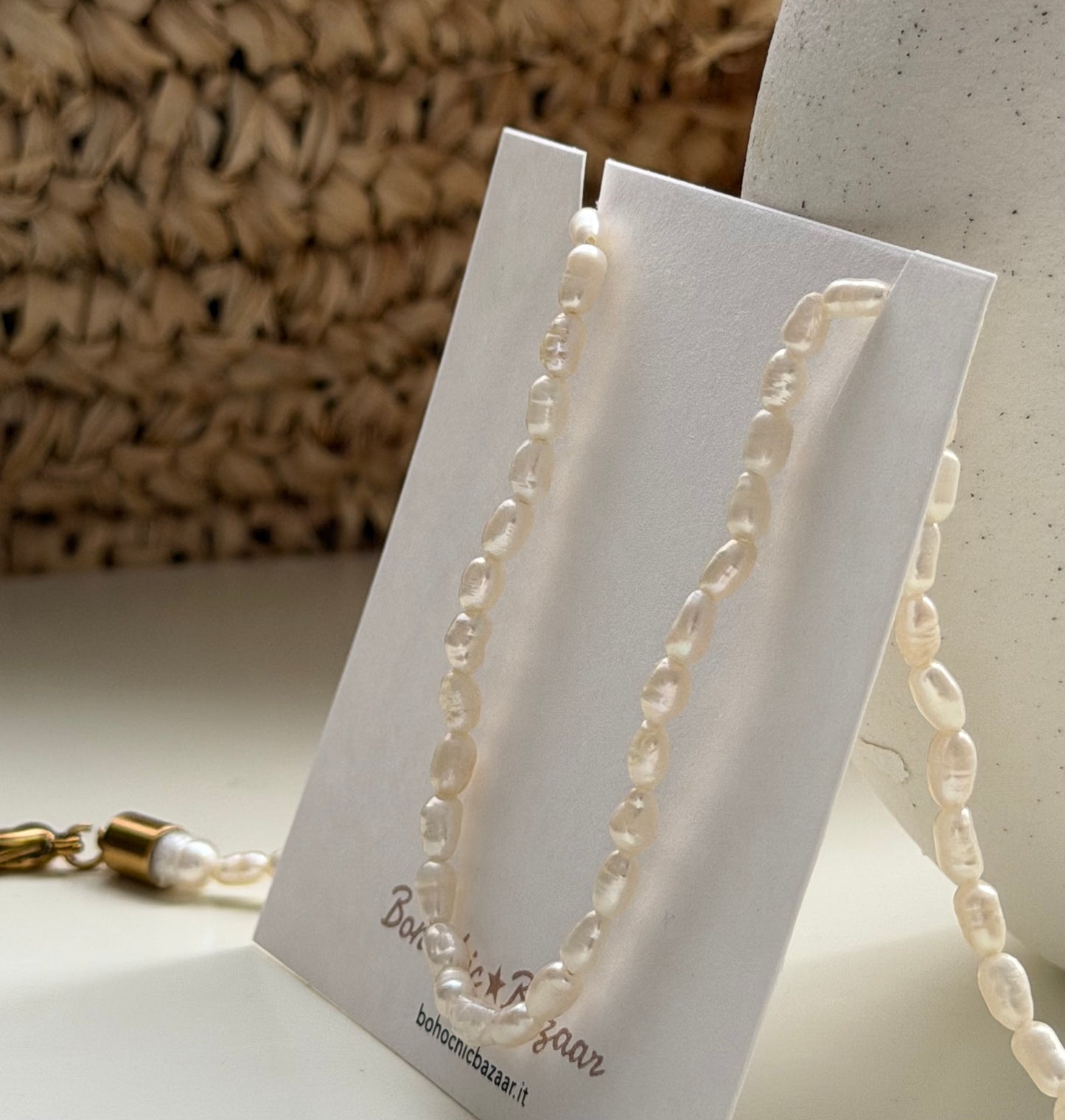 Collana Perle Chicchi di riso