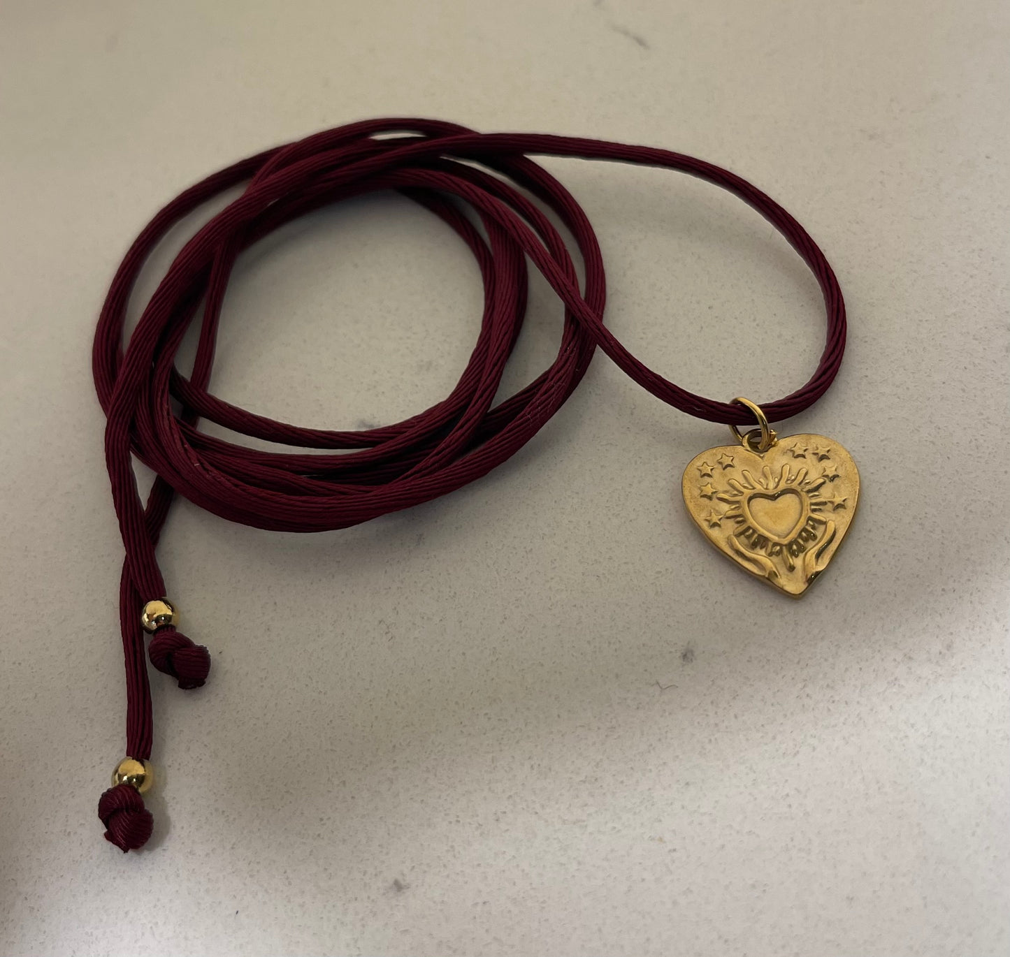 Choker Burgundy Gold