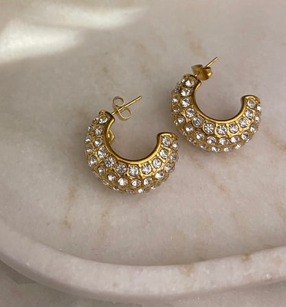 Bomb Diamond Hoops
