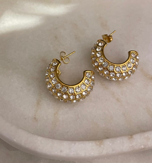 Bomb Diamond Hoops