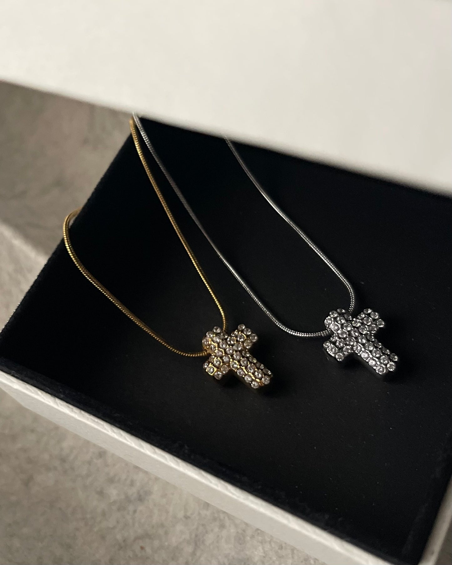 Crocetta Bold Pavè tubolare