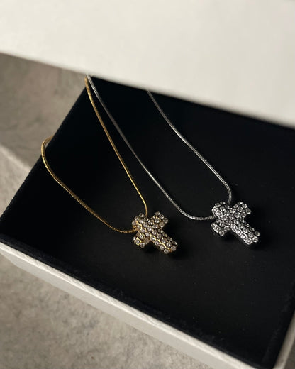Crocetta Bold Pavè tubolare