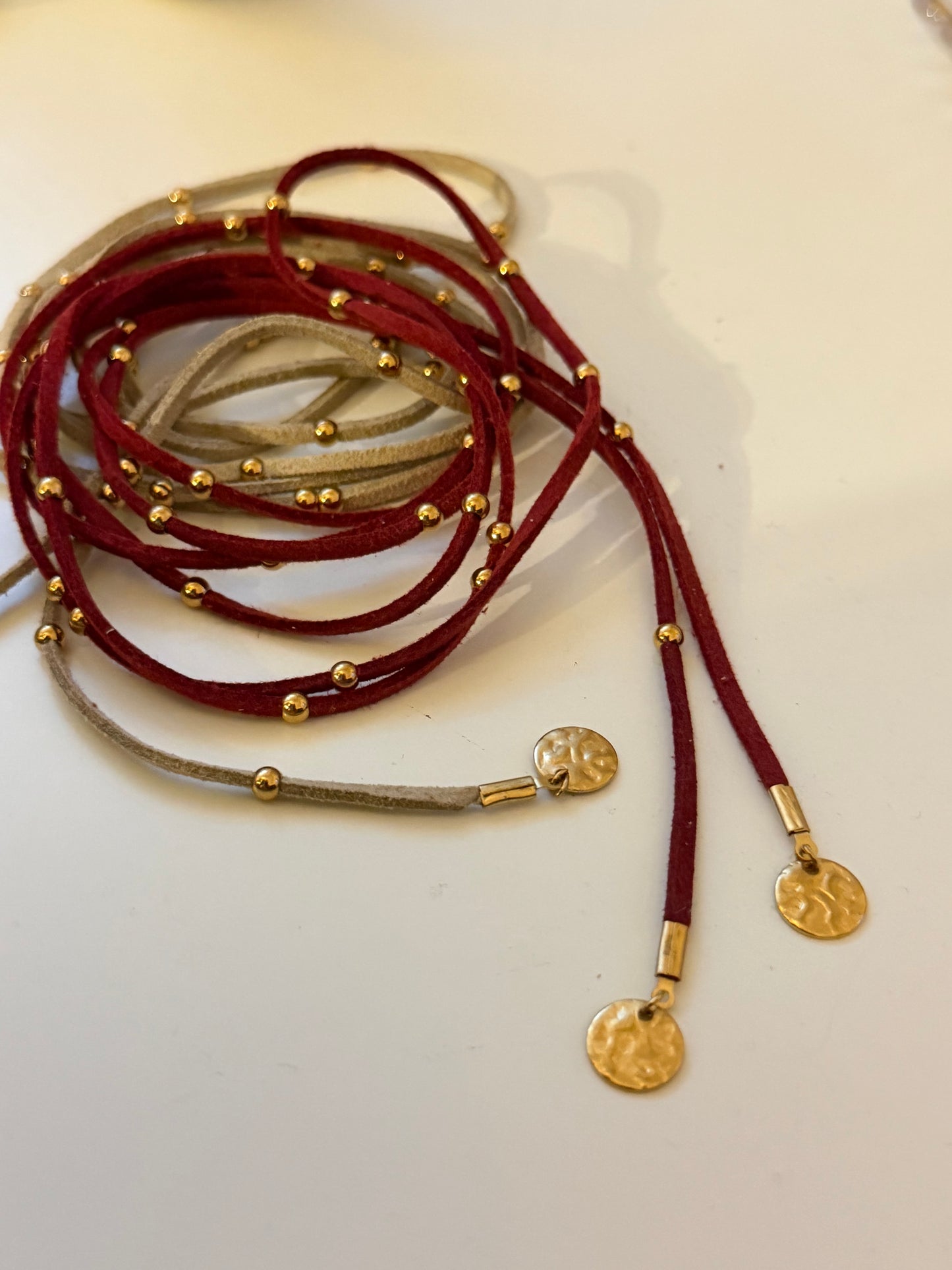 NAVAJO Choker Suede/GOLD