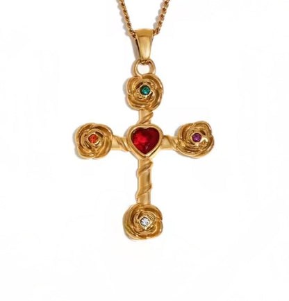 Spring Roses Cross