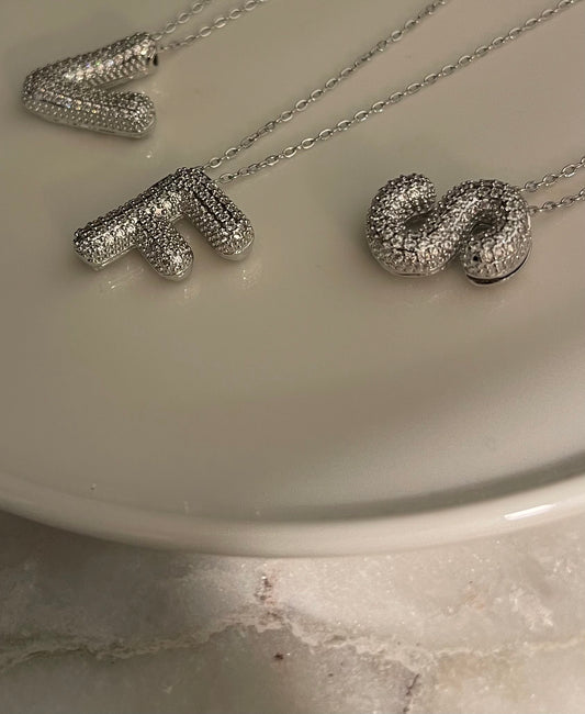 Collana MONOGRAM infilata SILVER