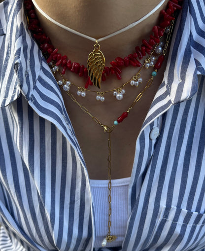 Collana Coralli Rossi