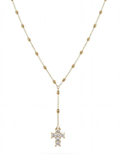 Pepita Diamond Cross necklace