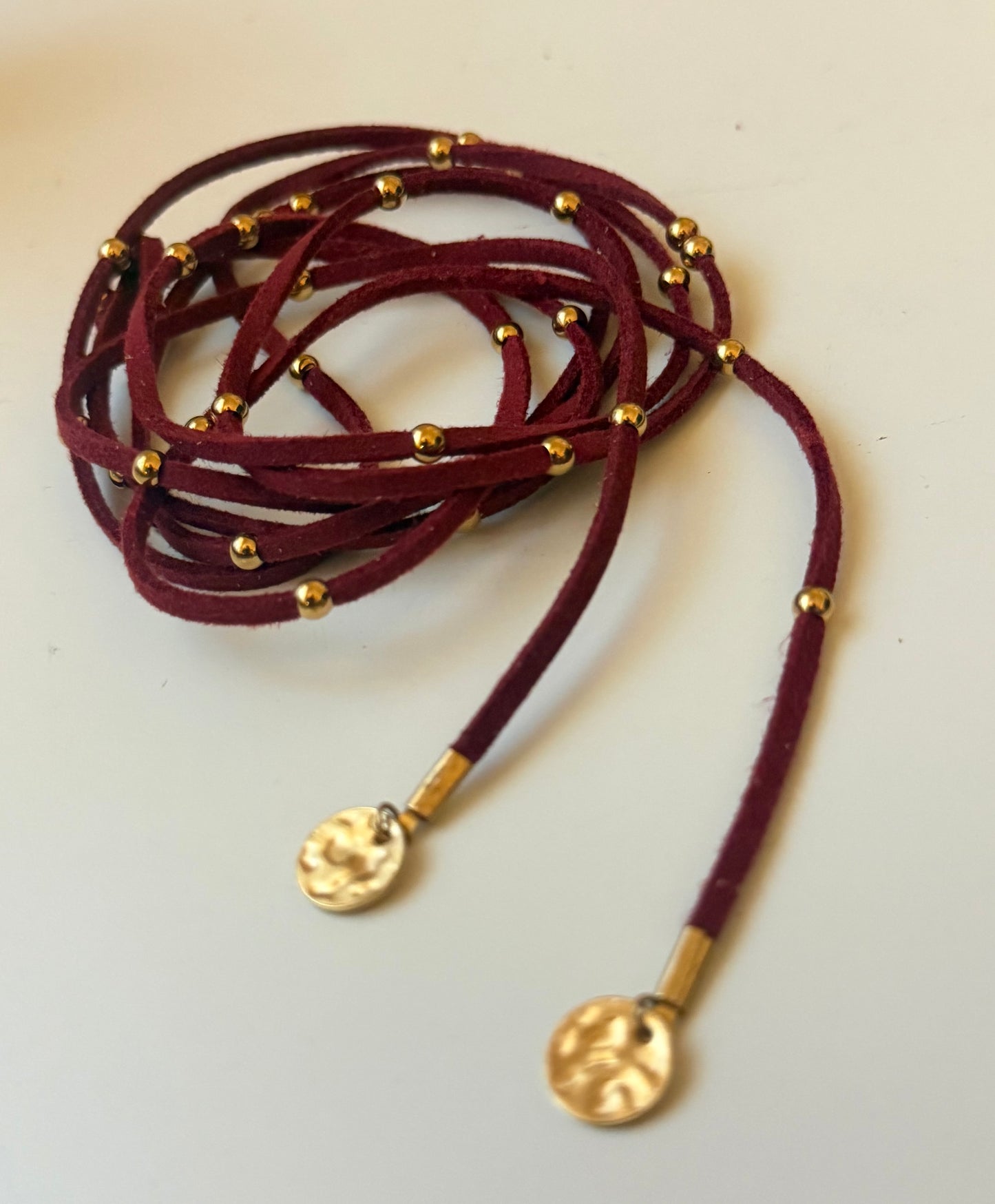 NAVAJO Choker Suede/GOLD