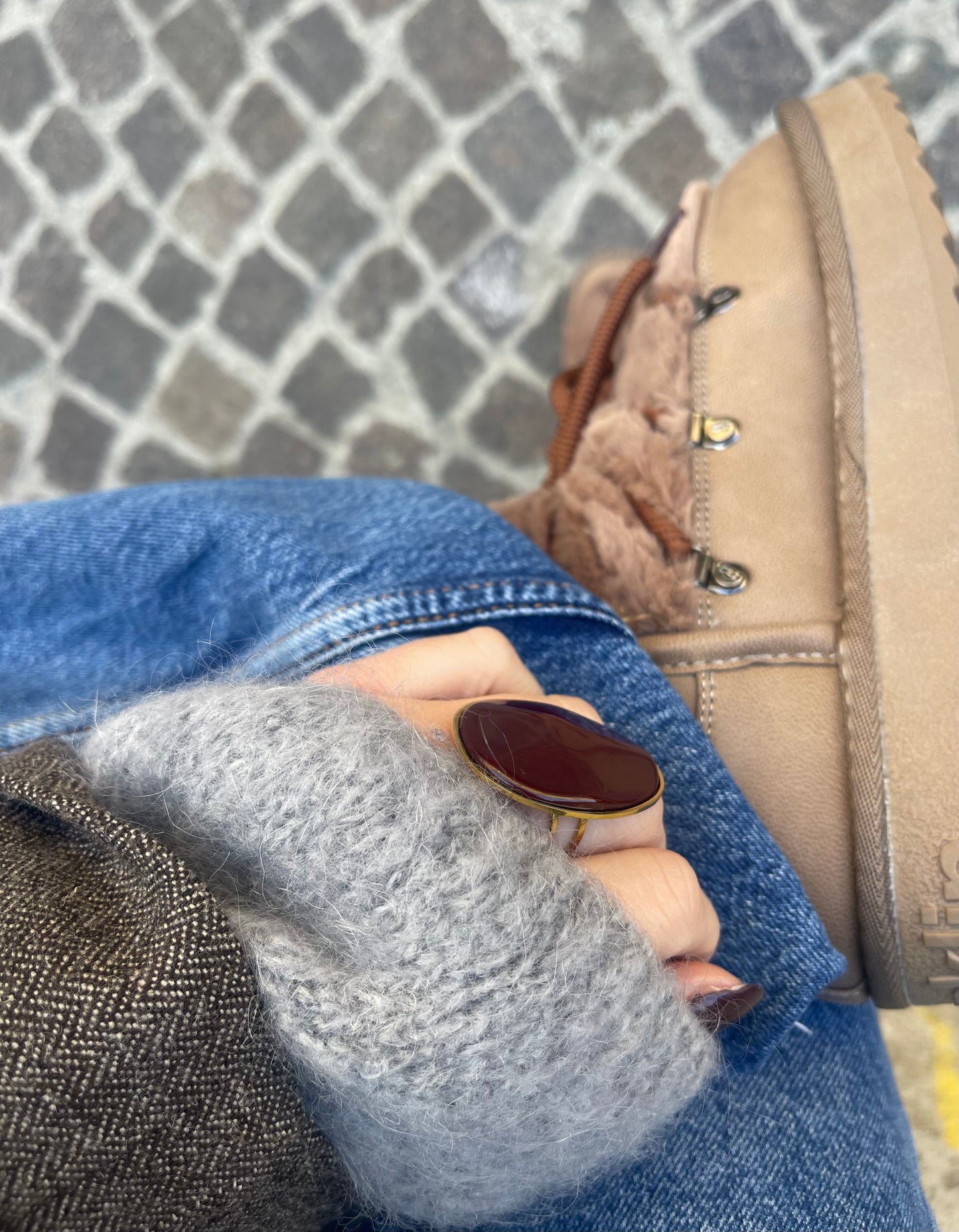 Anello Choco  Burgundy