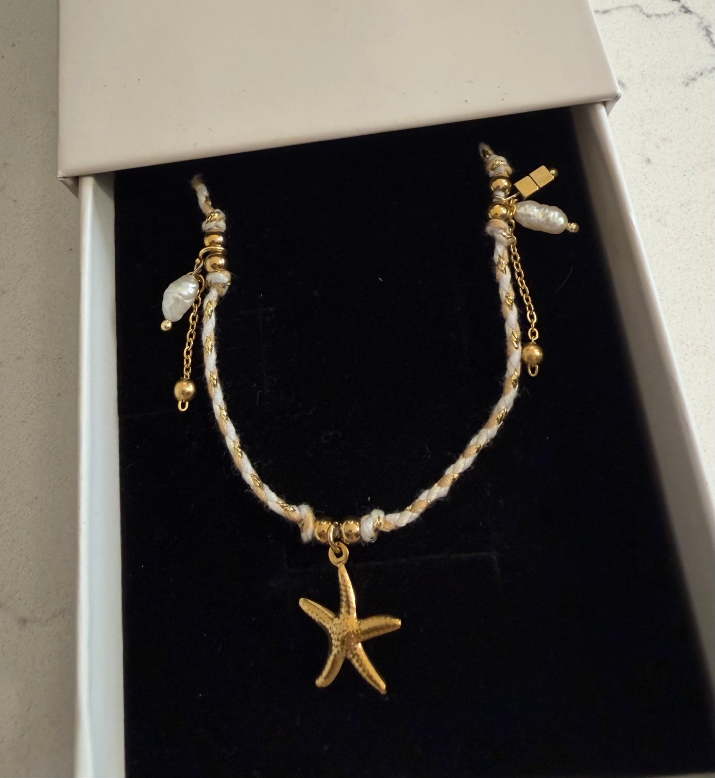 BOHO GIPSY Necklace White/ Gold
