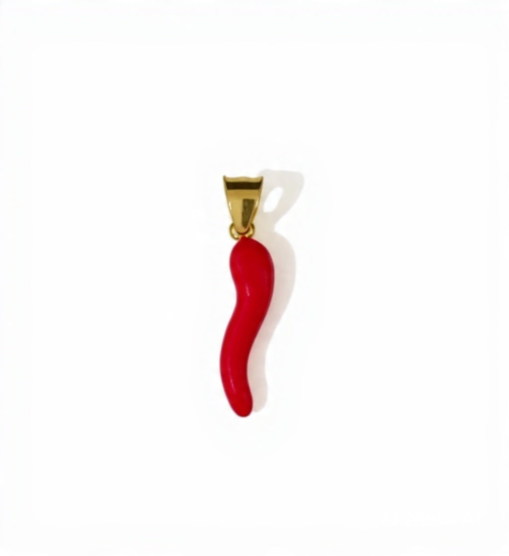 Cornetto rosso smaltato