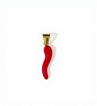 Cornetto rosso smaltato