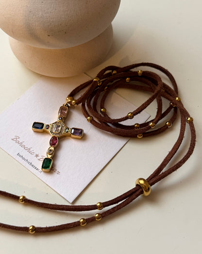 Choker  Diamond Cross
