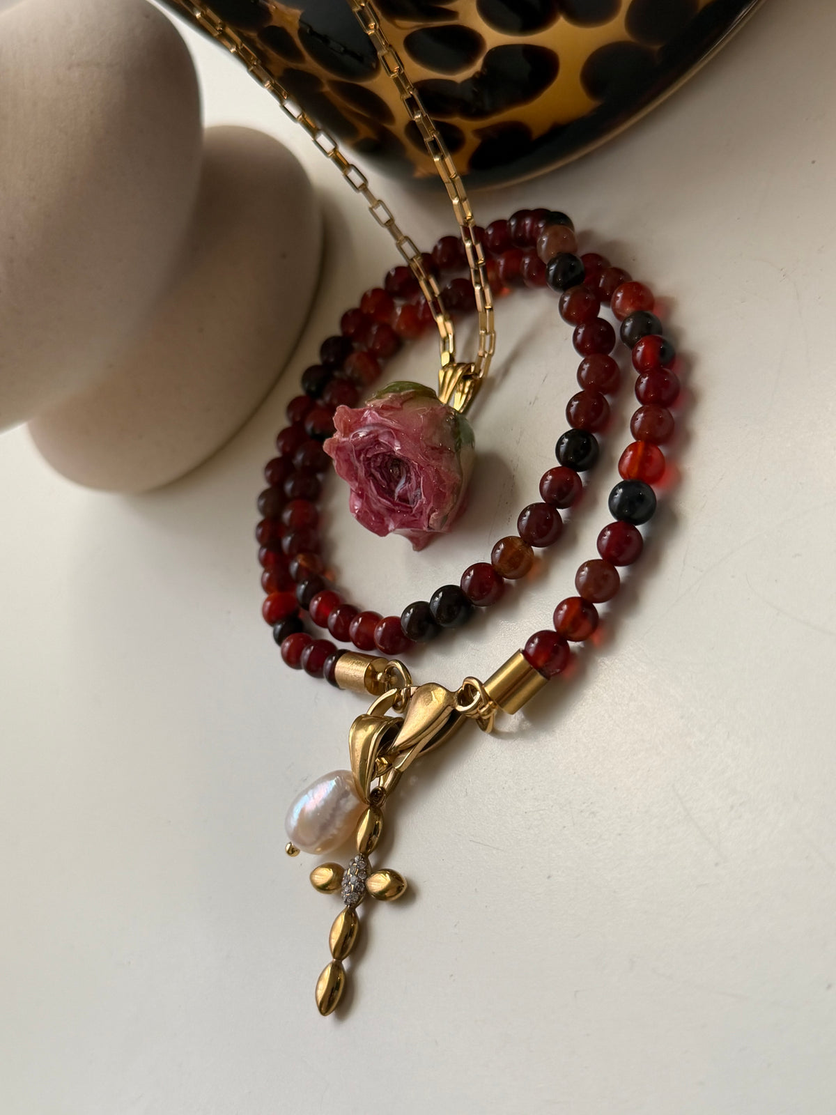 Agata rossa e Corniola