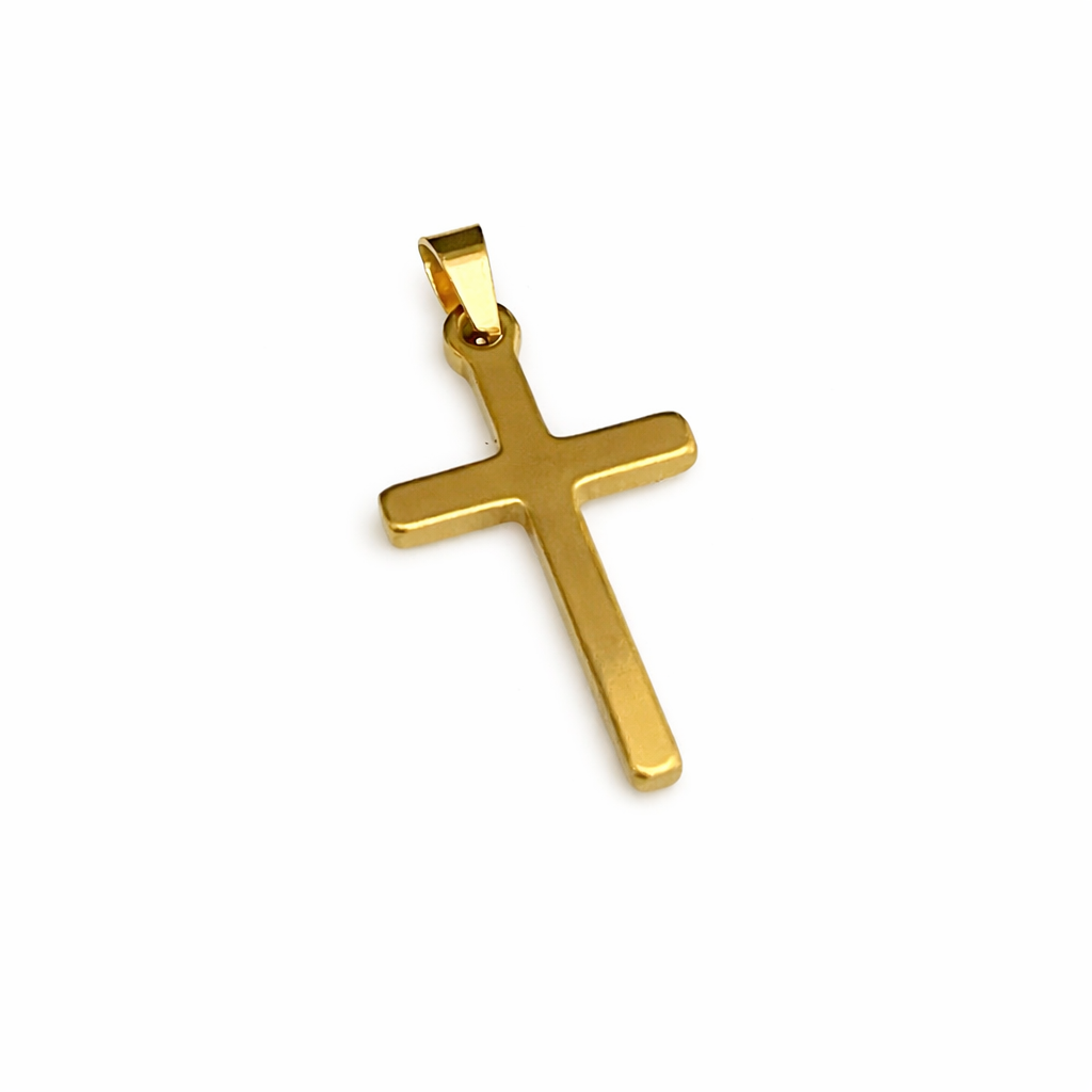 Croce satinata Gold