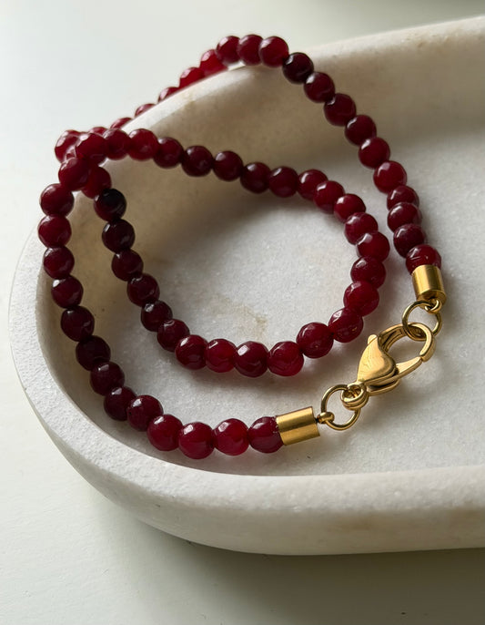 WINE BURGUNDY necklace