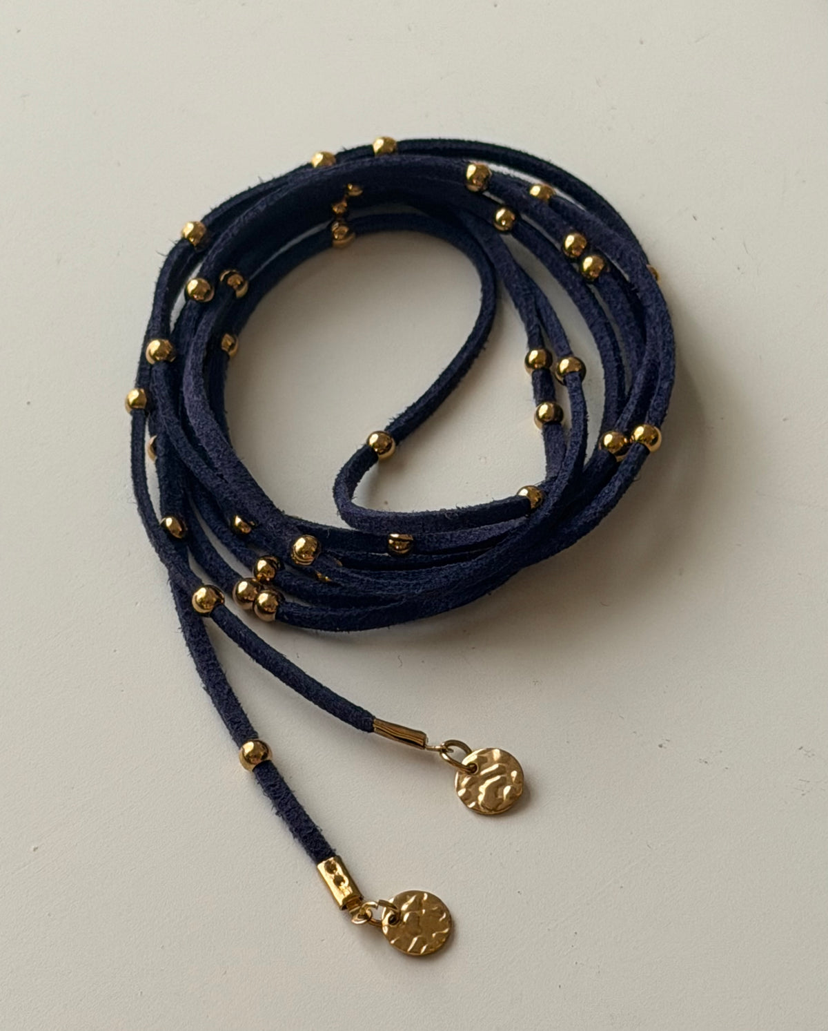 NAVAJO Choker Suede GOLD
