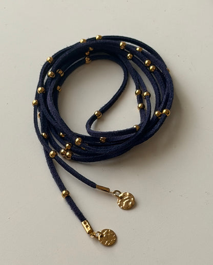 NAVAJO Choker Suede GOLD