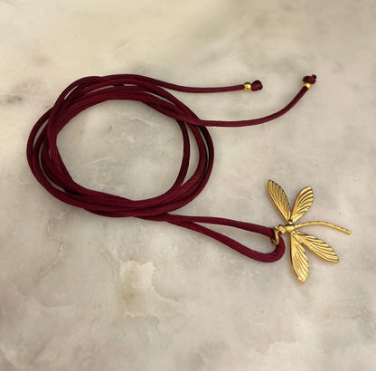 Choker Satin Burgundy