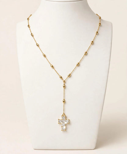 Pepita Diamond Cross necklace