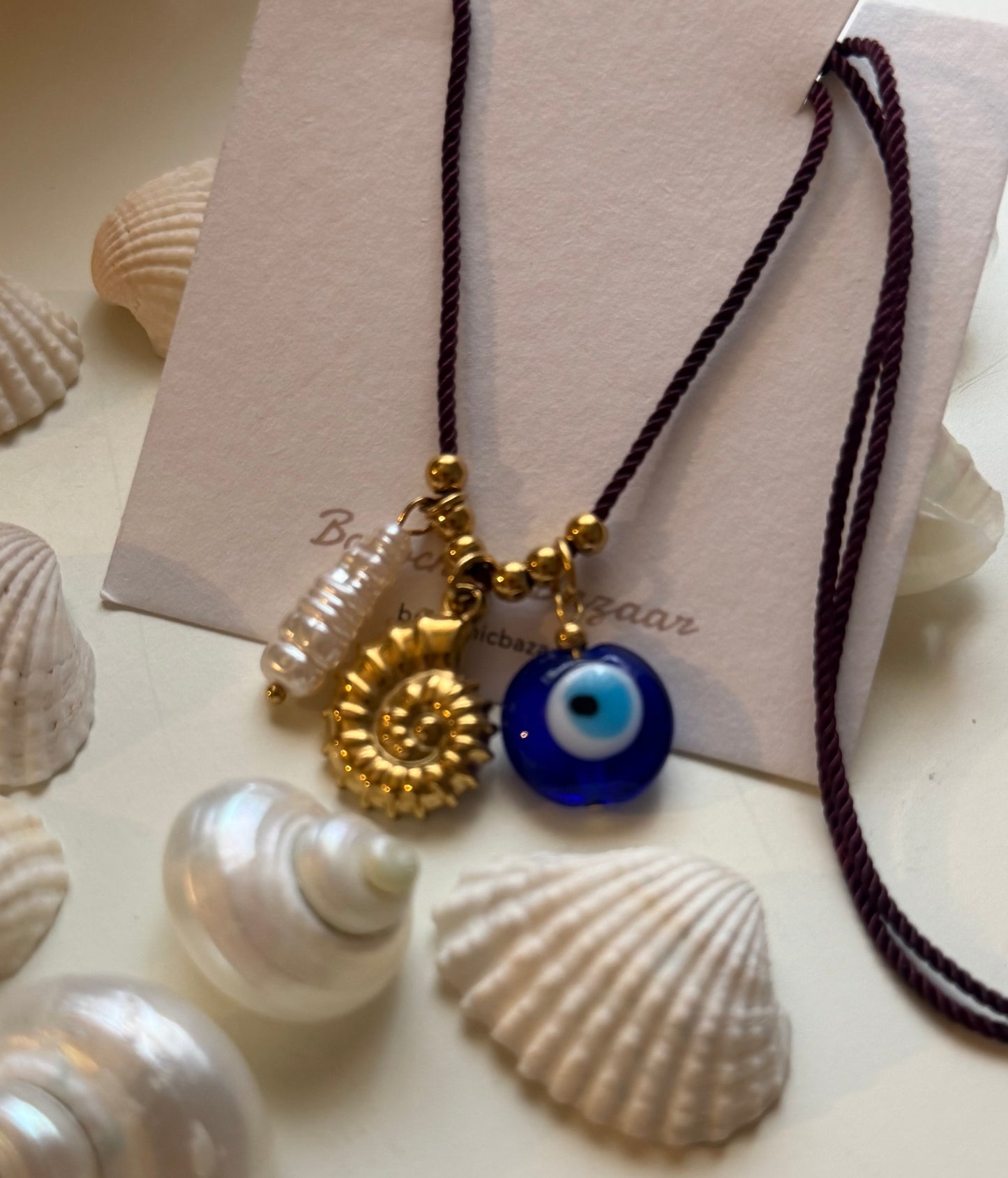 Burgundy Sea Necklace