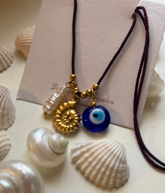 Burgundy Sea Necklace