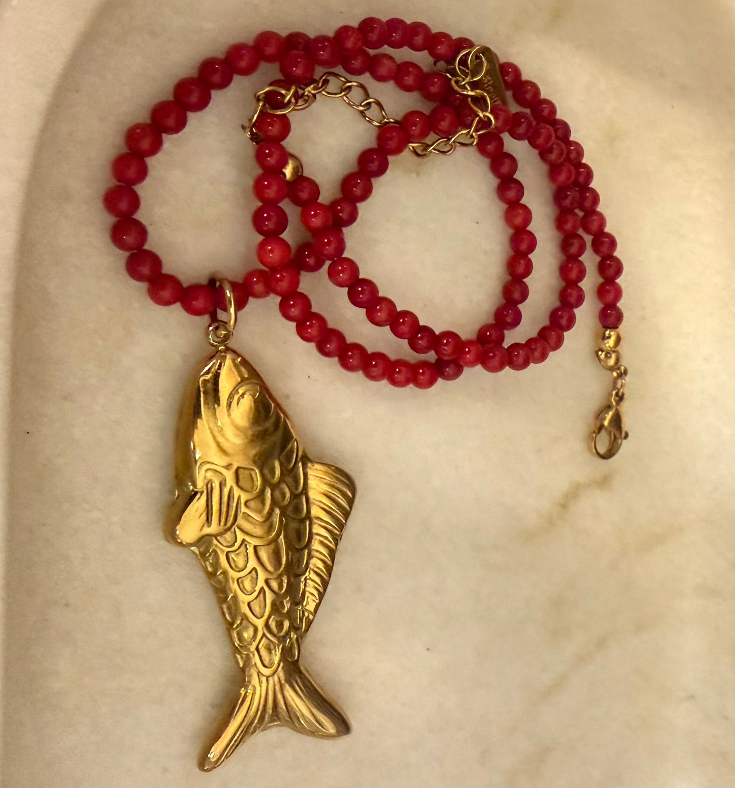 Corallo Bambù Pesce Gold