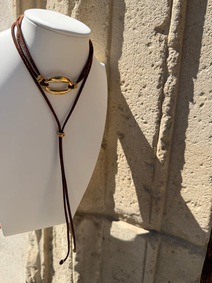 COUNTRY CHIC CHOKER SUEDE
