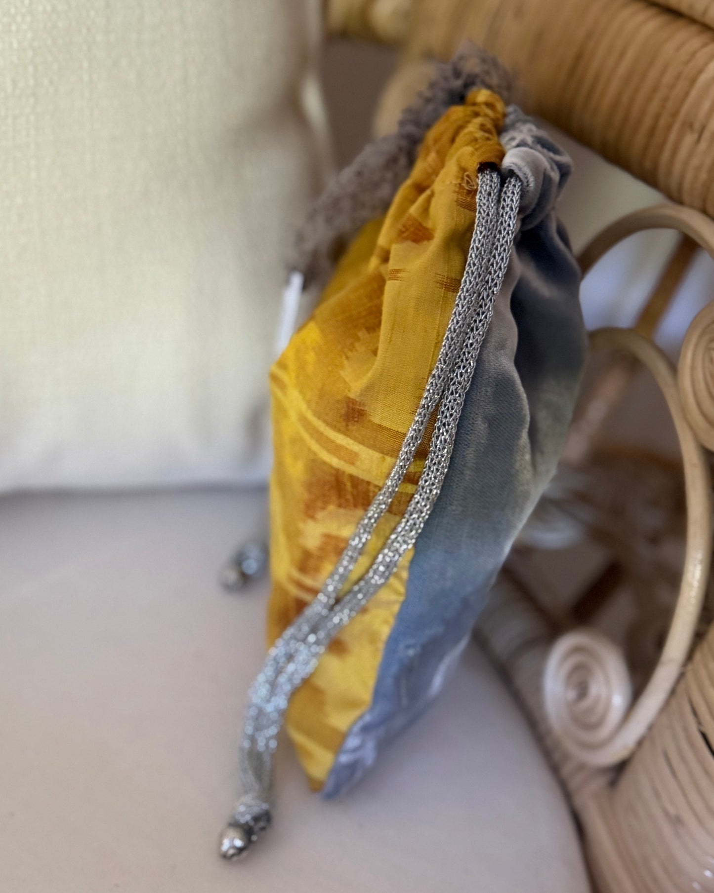 BATIK Giallo/ Celeste