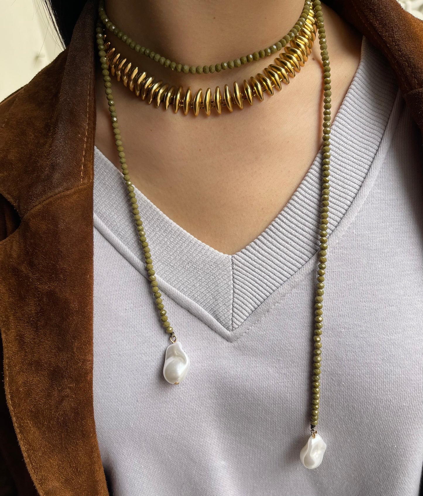 Crystal  Pearl Pendal