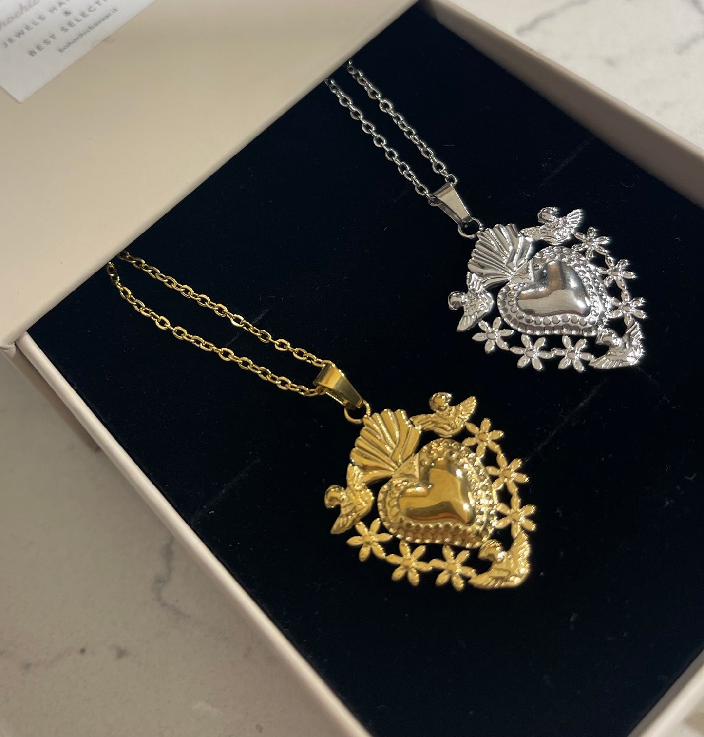 Collana Cuore Sacro Bucolico