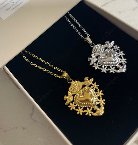 Collana Cuore Sacro Bucolico