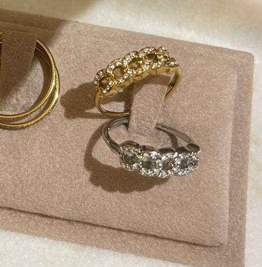 Anello Grumetta zirconata