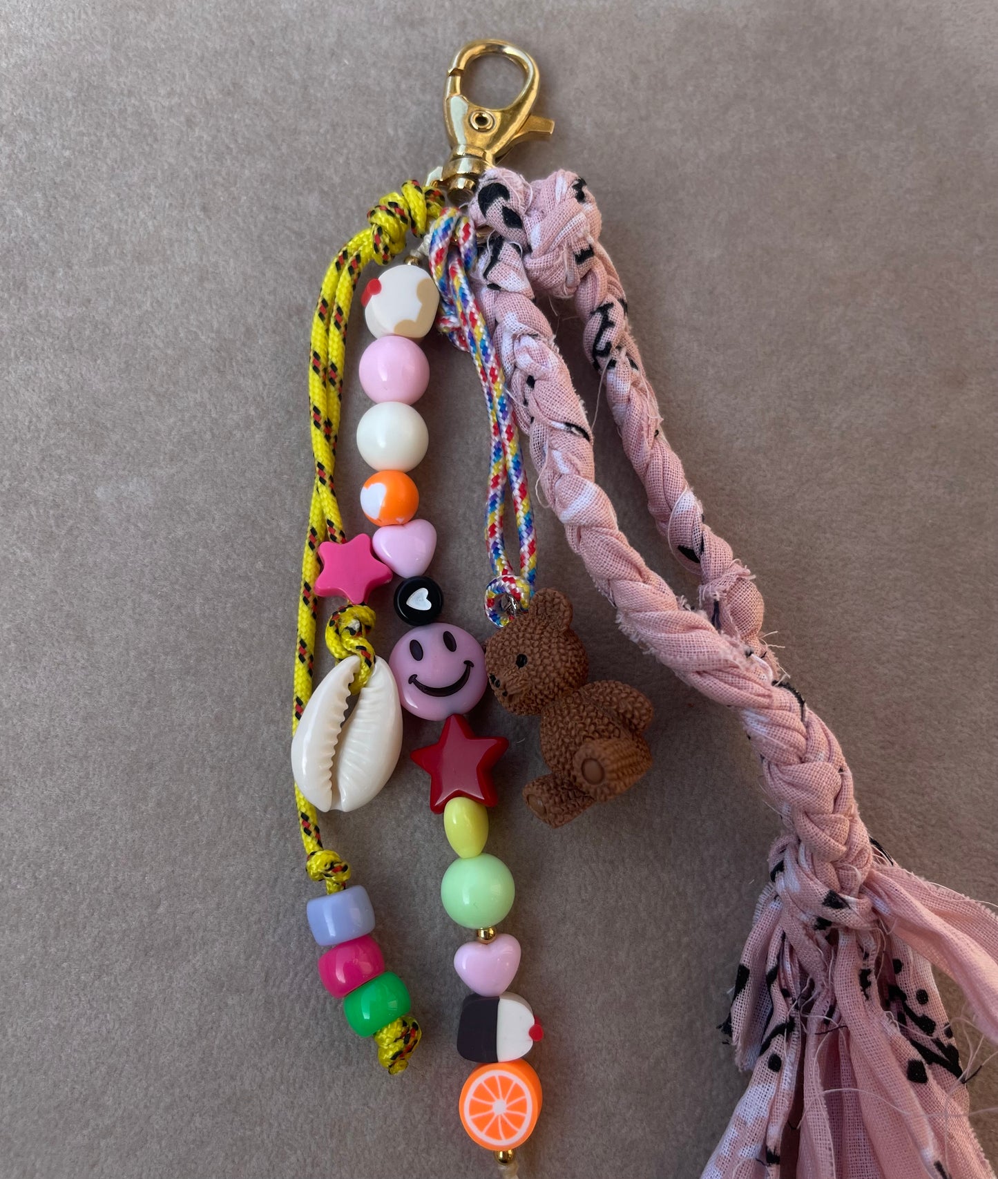 Bandana Charms  Pink Teddy 🌈🐻💘