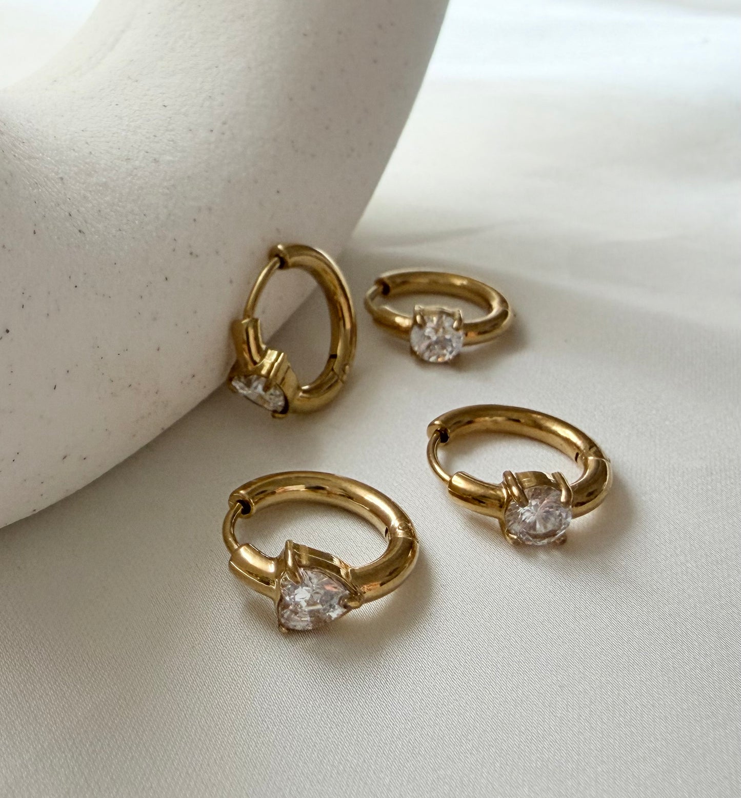 Mini Hoops punto Luce Gold