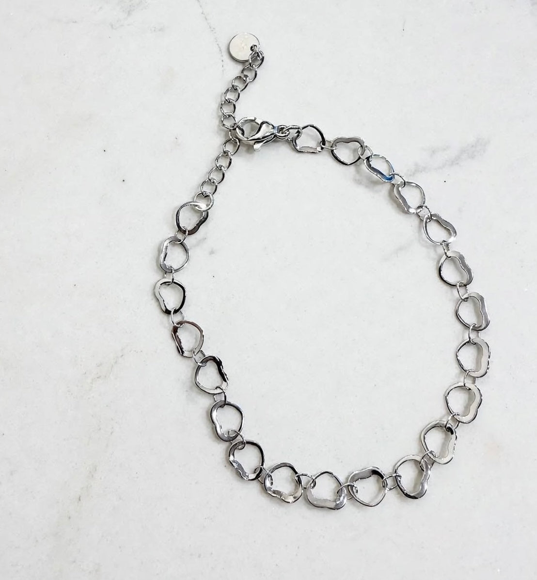 Bracciale catena di cuori