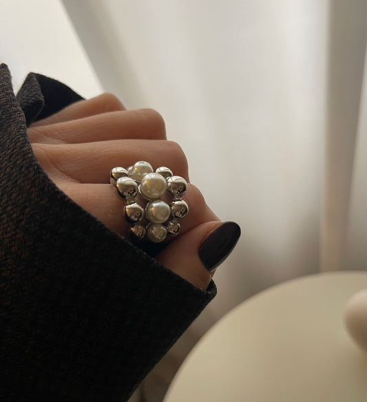 Anello Perle Bubble