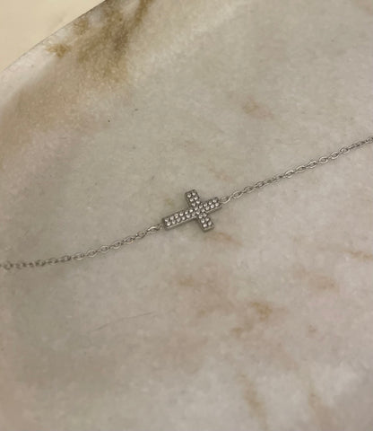Bracciale Croce zirconata
