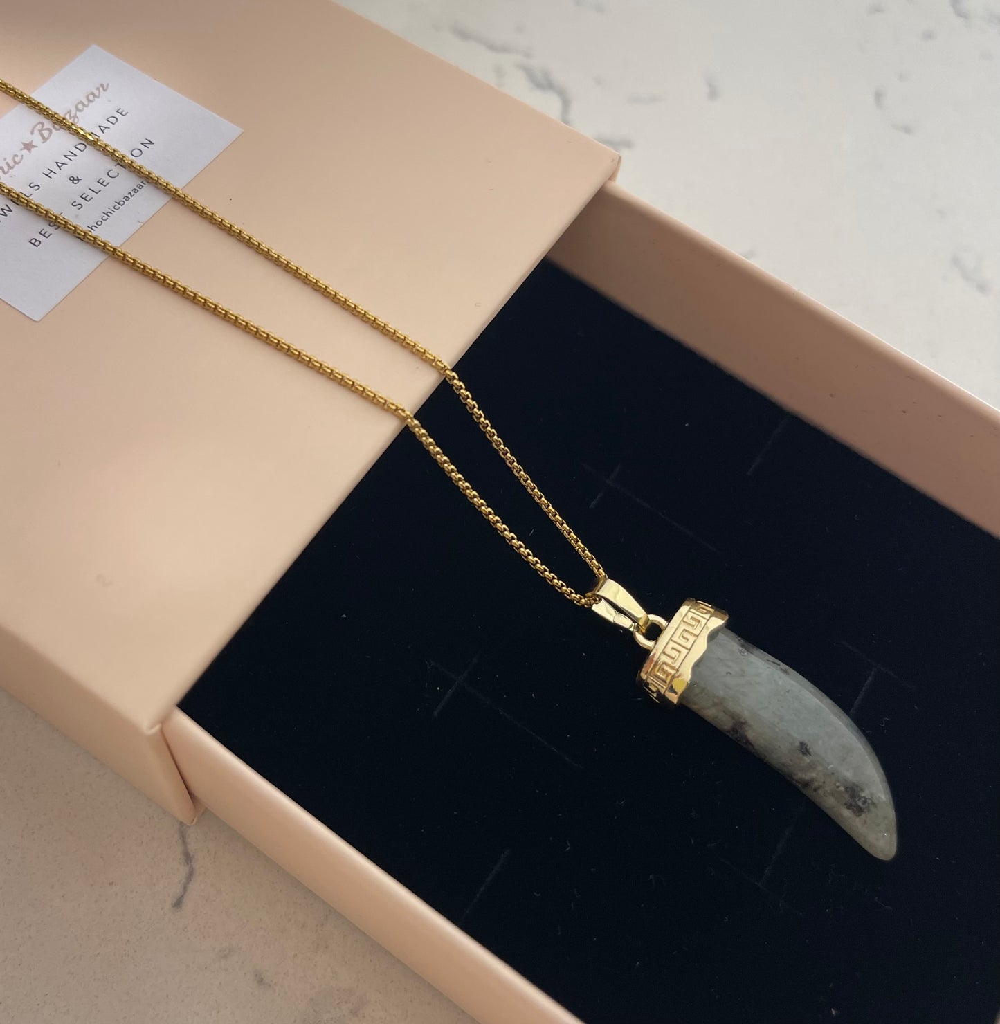 Collana Corno Grigio
