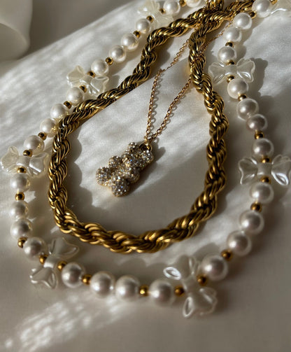 Collana Fiocchi Perle