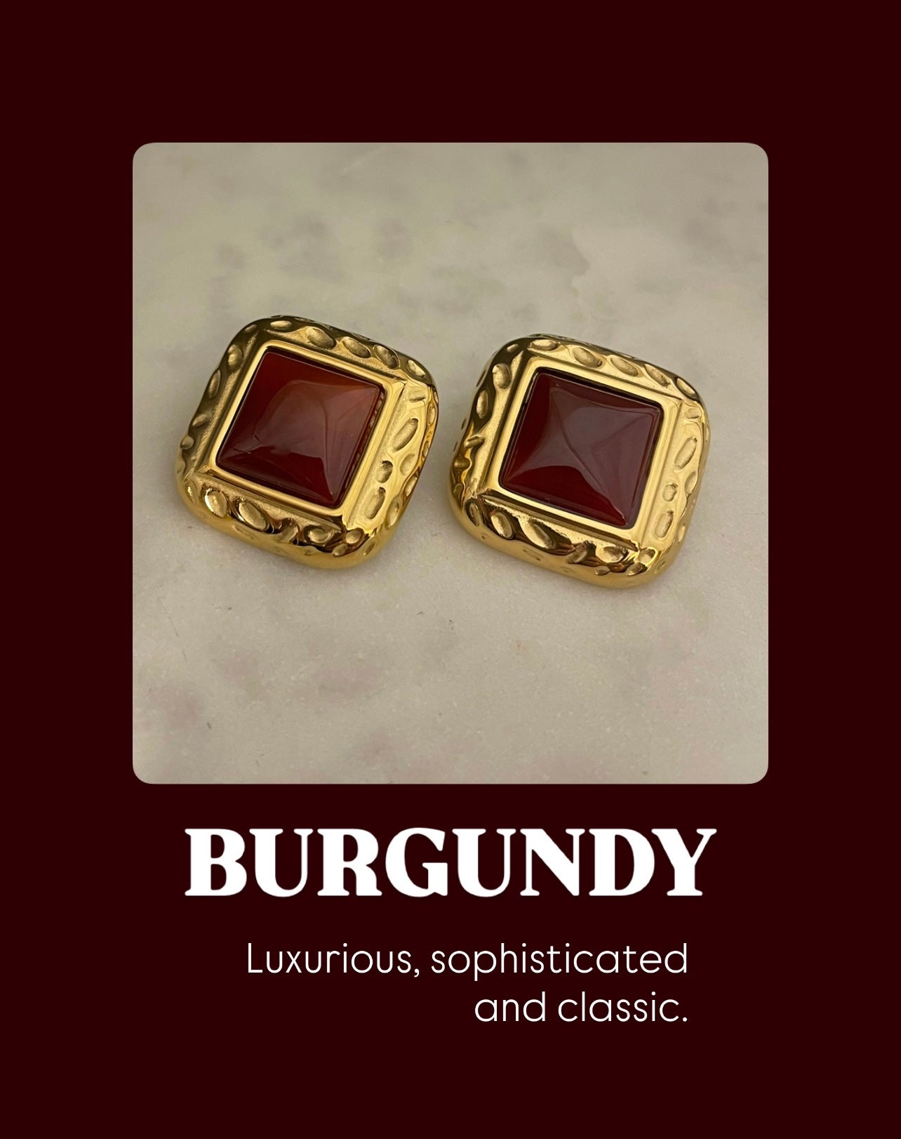Burgundy Botton