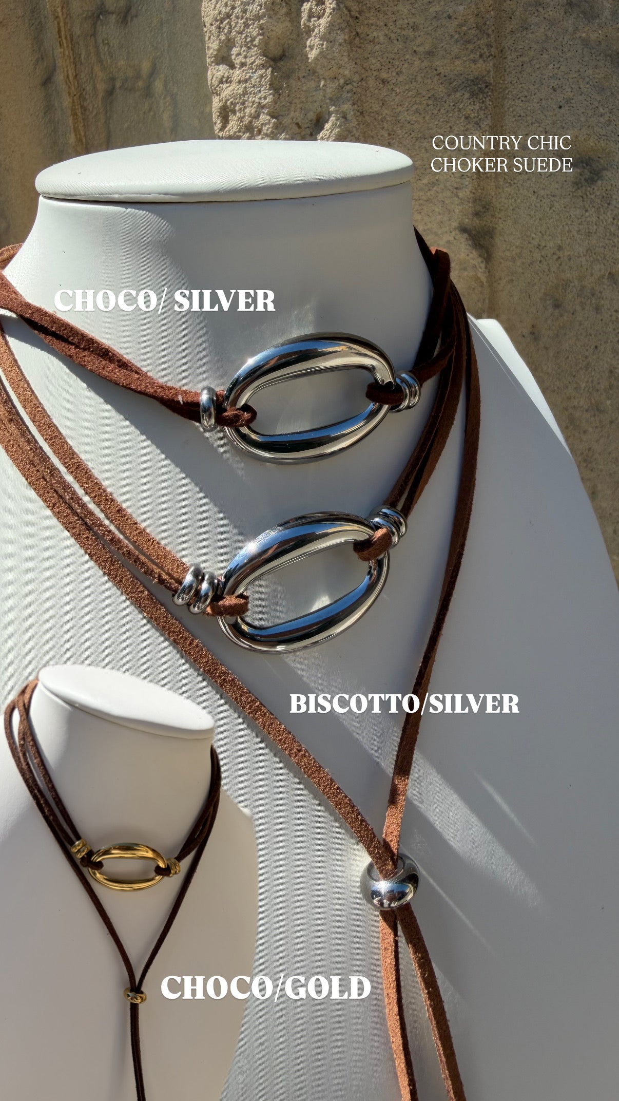 COUNTRY CHIC CHOKER SUEDE