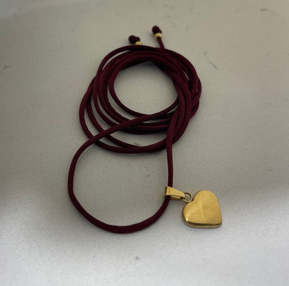 Choker Burgundy Gold